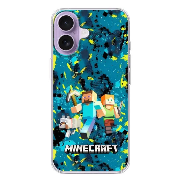Чехол с рисунком «Майнкрафт» для iPhone 17