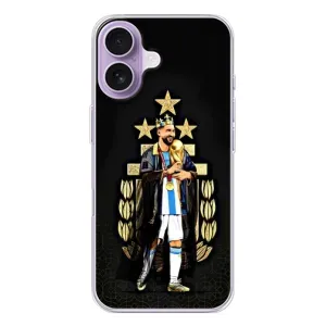 Чехлы Лео Месси Аргентина для iPhone 17 (Месси король)