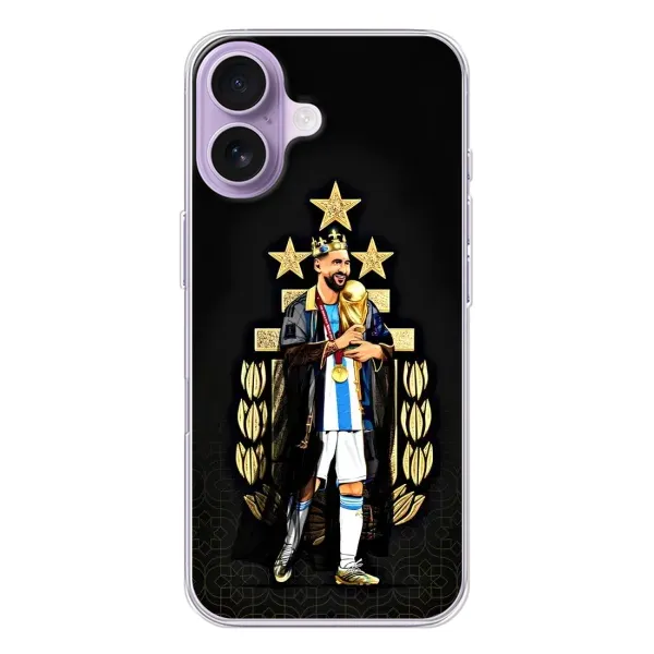 Чехол с рисунком «Месси король» для iPhone 17