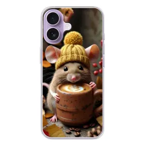 Друкований чохол 'Звірята з кавою' для iPhone 17 (Мишка з кавою)