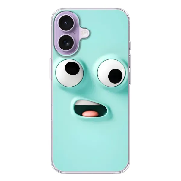 Чохол з малюнком «Кумедне м'ятне обличчя» для iPhone 17 Чохол з малюнком «Кумедне м'ятне обличчя» для iPhone 17
