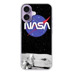 Силіконовый бампер з принтом "Наса" на iPhone 17 (Nasa на місяці)