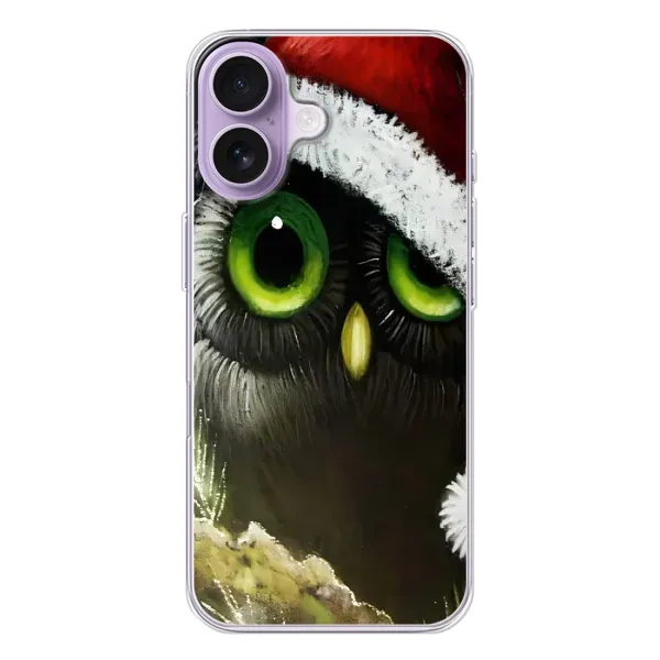 Чехол с рисунком «Новогодняя Сова» для iPhone 17 Чехол с рисунком «Новогодняя Сова» для iPhone 17