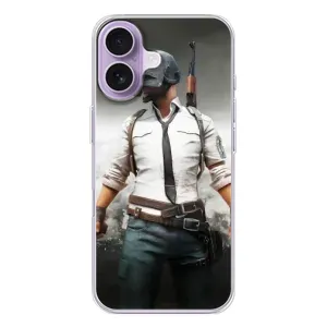 Силиконовый чехол с картинкой "Герой Pubg" на iPhone 17 (Пабг)