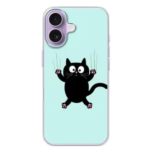 Силіконовий чохол з котиком для iPhone 17 (Падаючий кіт)