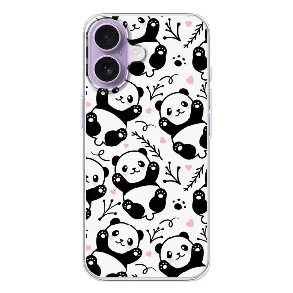 Чехол с рисунком «Пандочки» для iPhone 17