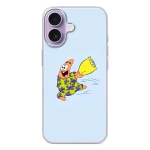 Чехлы с Патриком на iPhone 17 (Патрик с подушкой)