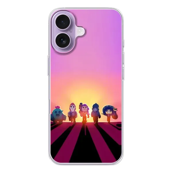Чехол с рисунком «Персонажи в закате» для iPhone 17