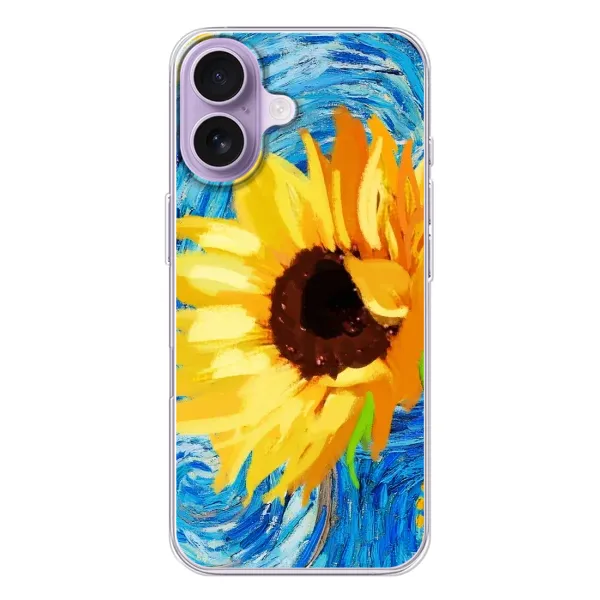 Чехол с рисунком «Подсолнух цветок» для iPhone 17 Чехол с рисунком «Подсолнух цветок» для iPhone 17