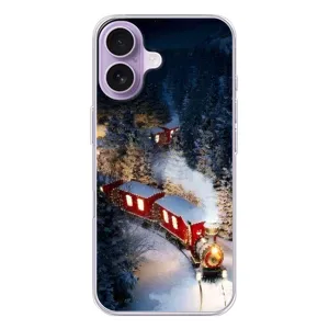 Силиконовый бампер на рождество для iPhone 17 (Поезд)