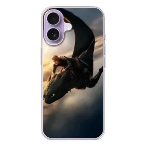 Чехол дракон Беззубик для iPhone 17 (Полет Беззубика)