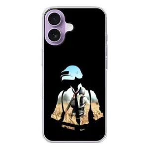Силиконовый чехол с картинкой "Герой Pubg" на iPhone 17 (Пубг мен)