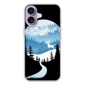 Силиконовый бампер на рождество для iPhone 17 (Рождественский Олень)