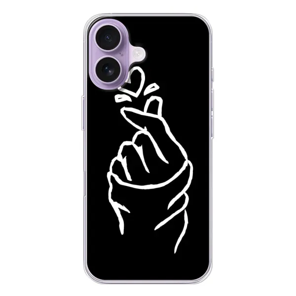 Чехол с рисунком «Сердце на черном» для iPhone 17 Чехол с рисунком «Сердце на черном» для iPhone 17