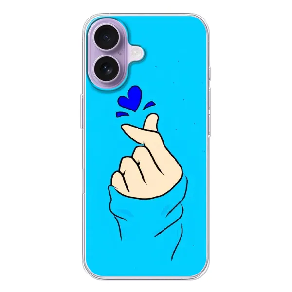 Чехол с рисунком «Сердце на синем» для iPhone 17 Чехол с рисунком «Сердце на синем» для iPhone 17
