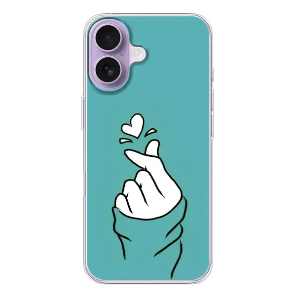 Чехол с рисунком «Сердечко на бирюзовом» для iPhone 17 Чехол с рисунком «Сердечко на бирюзовом» для iPhone 17