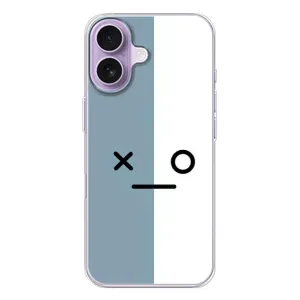 Чохли (ТПУ) (смішні стікери) для iPhone 17 (Сіро-білий)