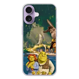 Друкований чохол з принтом Шрек для iPhone 17 (Шрек і Фіона)