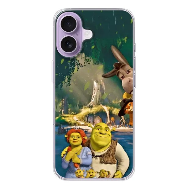 Чехол с рисунком «Шрек и Фиона» для iPhone 17 Чехол с рисунком «Шрек и Фиона» для iPhone 17