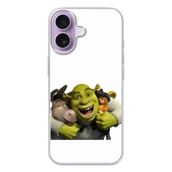 Чехол с рисунком «Шрек осел и кот» для iPhone 17 Чехол с рисунком «Шрек осел и кот» для iPhone 17