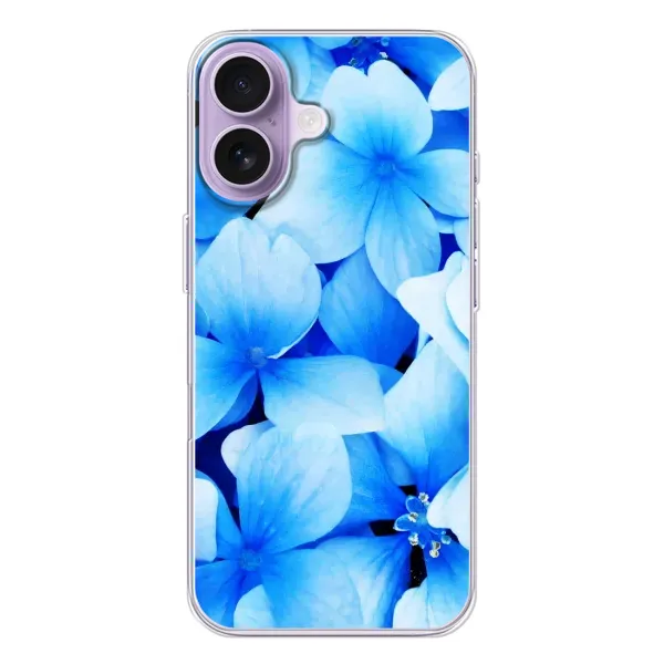 Чехол с рисунком «Синие цветы» для iPhone 17 Чехол с рисунком «Синие цветы» для iPhone 17