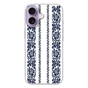 Силіконовый Чохол на iPhone 17 з картинкой Вишиванки (Синя вишиванка)