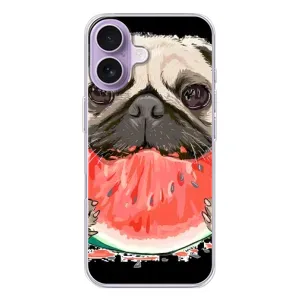 Чохол (ТПУ) Милі песики для iPhone 17 (Смішний Мопс)