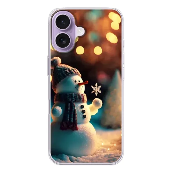 Чехол с рисунком «Снеговик праздничный» для iPhone 17