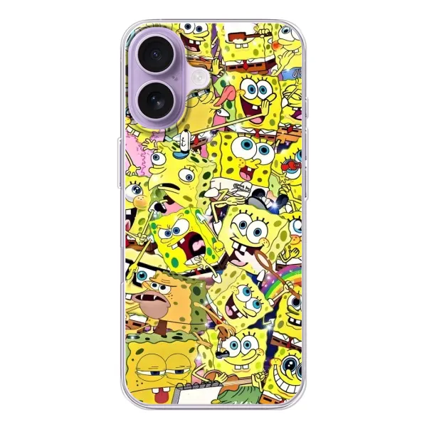 Чехол с рисунком «Спанч Боб Арт» для iPhone 17