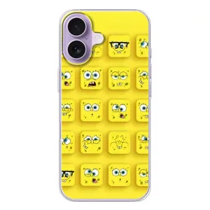 Силиконовый чехол Спанч Боб на Айфон 17 (Спанч-БОБ)