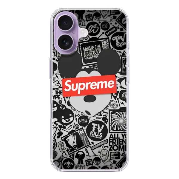 Чехол с рисунком «Supreme Маус» для iPhone 17 Чехол с рисунком «Supreme Маус» для iPhone 17