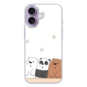 Чохли з зображенням різних тварин на iPhone 17 (Здивовані ведмедики)
