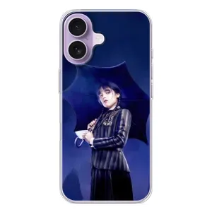Чохол з картинкою Венсдей на iPhone 17 (Венсдей з парасолькою)