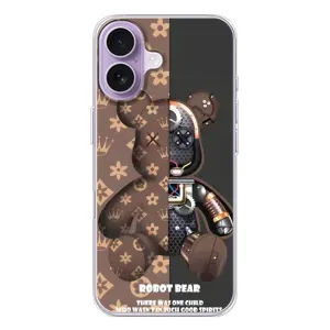 Силиконовый чехол для iPhone 17 (Медмедь Луи Виттон)