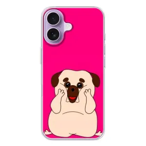 Чохол (ТПУ) Милі песики для iPhone 17 (Веселий Мопсік)