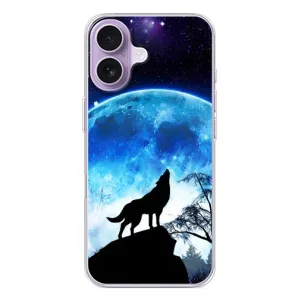 Чохол з Вовком на iPhone 17 (Виє на місяць)