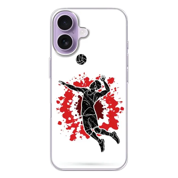 Чехол с рисунком «Волейболист» для iPhone 17 Чехол с рисунком «Волейболист» для iPhone 17