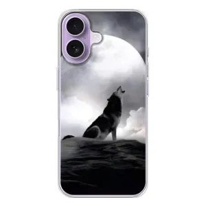 Чохол з Вовком на iPhone 17 (Вовк і місяць)