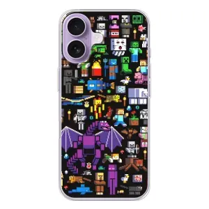 Чехол майнкрафт для iPhone 17 (Все персонажи)