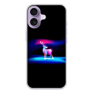 Силіконовий бампер з картинкою звірів для iPhone 17 (Яскравий олень)