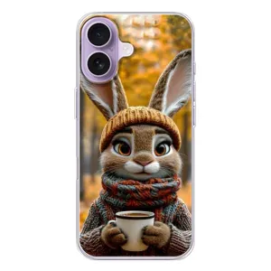 Друкований чохол 'Звірята з кавою' для iPhone 17 (Зайчик з кавою)