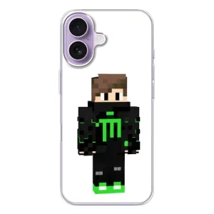 Чехлы для iPhone 17 (Персонажи Майн Крафт) (Зеленый мальчик)