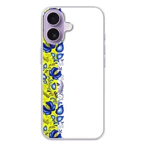 Силіконовый Чохол на iPhone 17 з картинкой Вишиванки (Жовто-біла вишиванка)