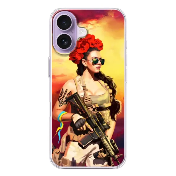 Чехол с рисунком «Женщина солдат» для iPhone 17 Чехол с рисунком «Женщина солдат» для iPhone 17