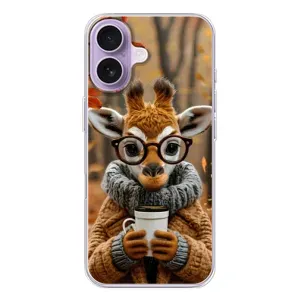 Друкований чохол 'Звірята з кавою' для iPhone 17 (Жираф з кавою)