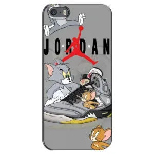 Силиконовый Чехол Nike Air Jordan на Айфон 5 / 5с / СЕ (Air Jordan)