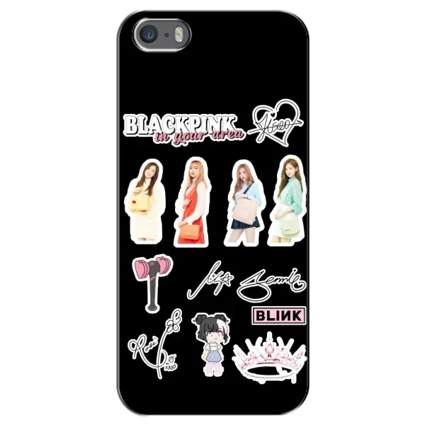Чехол с рисунком «Арт блэкпинг» для iPhone 5 / 5s / SE