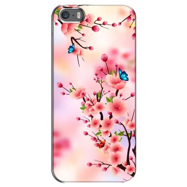 Чехол с рисунком «Бабочки на сакуре» для iPhone 5 / 5s / SE Чехол с рисунком «Бабочки на сакуре» для iPhone 5 / 5s / SE
