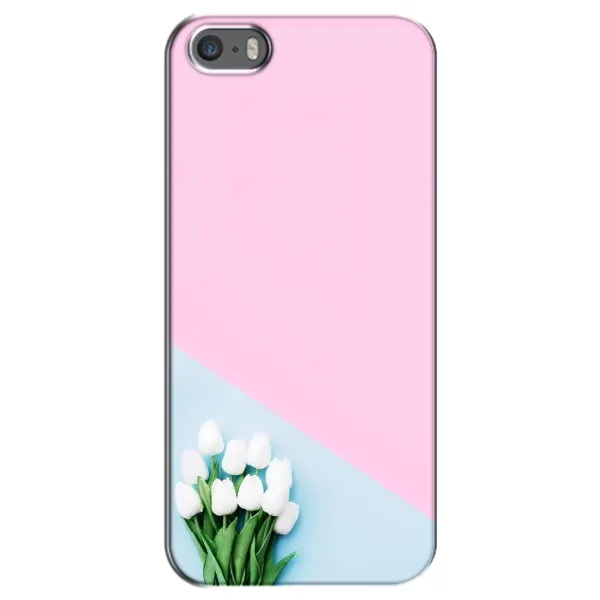 Чехол с рисунком «Белые тюльпаны» для iPhone 5 / 5s / SE Чехол с рисунком «Белые тюльпаны» для iPhone 5 / 5s / SE