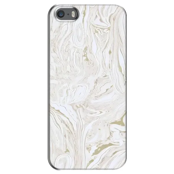 Чехол с рисунком «белый мрамор» для iPhone 5 / 5s / SE